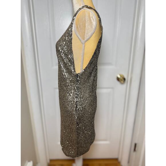 Lovers + Friends Black Gold Sequin Mini Dress (Approx. Size M) - Picture 5 of 11